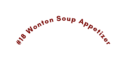 18 Wonton Soup Appetizer